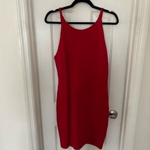 Lulu's red bodycon dress